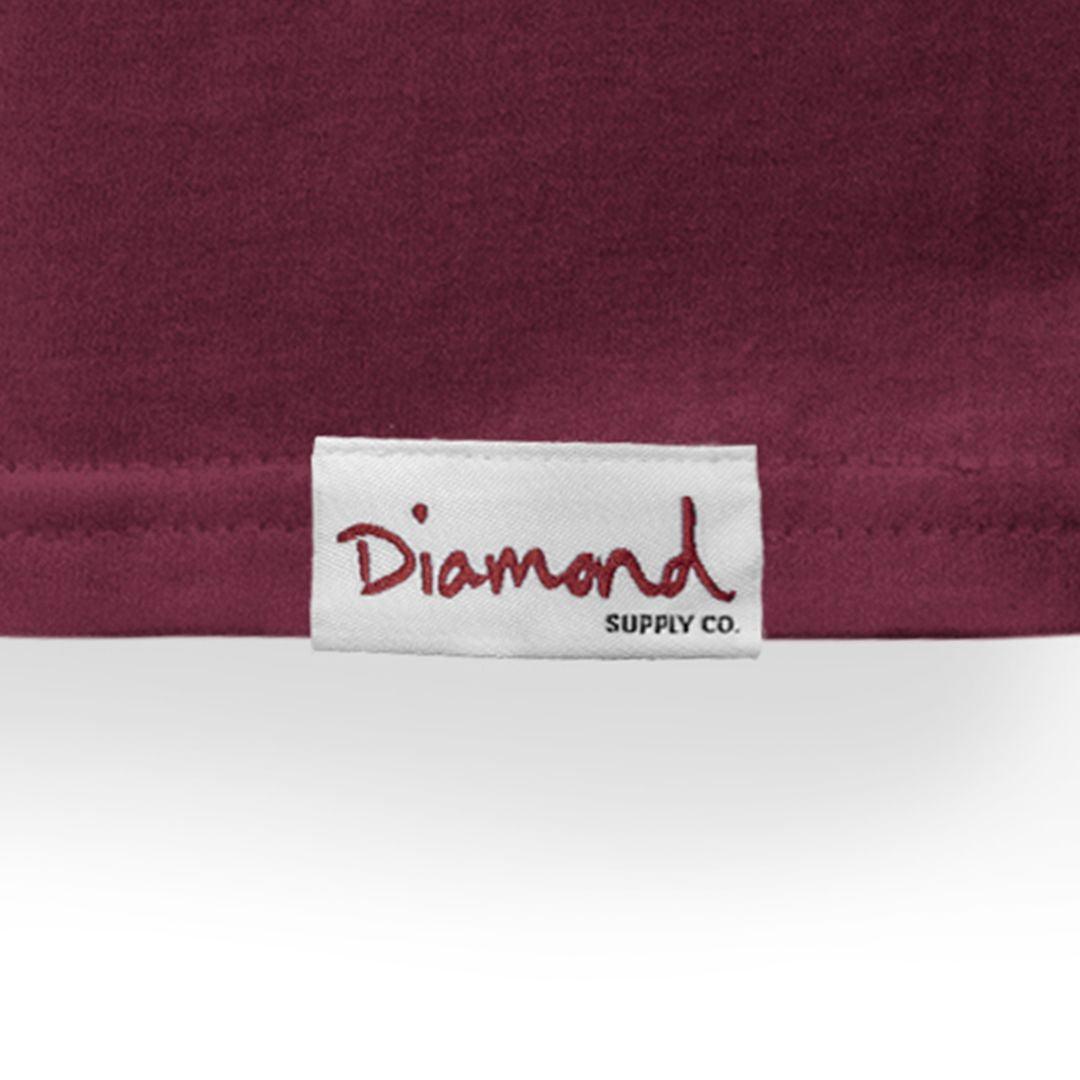 Camiseta Diamond Supply - VINTAGE TEE - Bordo - Dreamin Shop BR