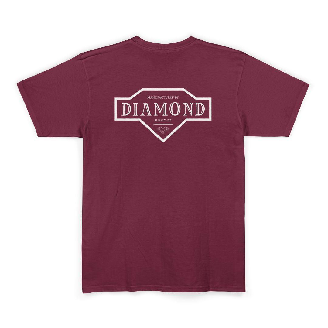Camiseta Diamond Supply - VINTAGE TEE - Bordo - Dreamin Shop BR