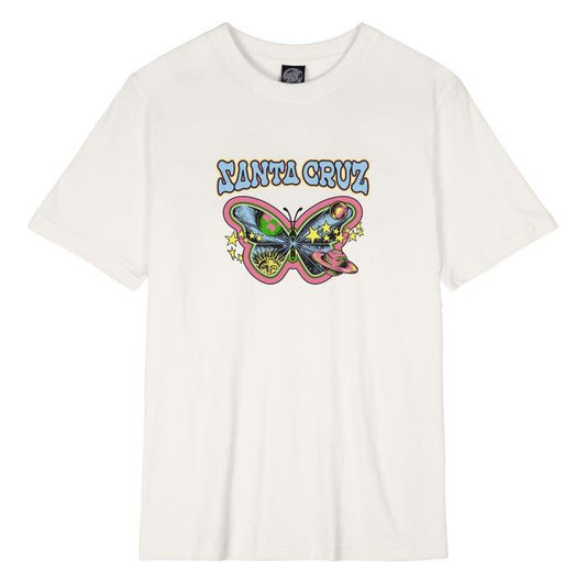 Camiseta Feminina Santa Cruz Galactic Butterfly - White/branca - Dreamin Shop BR