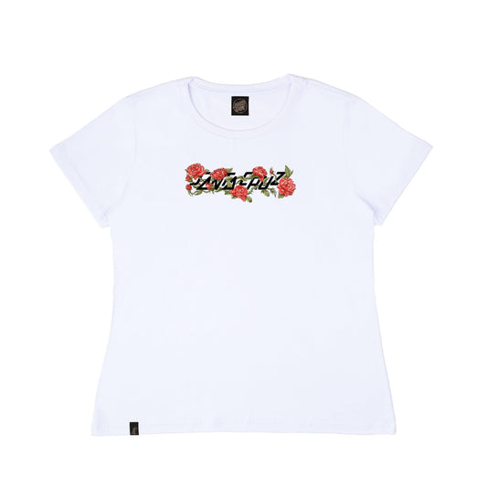 Camiseta Feminina Santa Cruz Rosary Strip - White/branca - Dreamin Shop BR