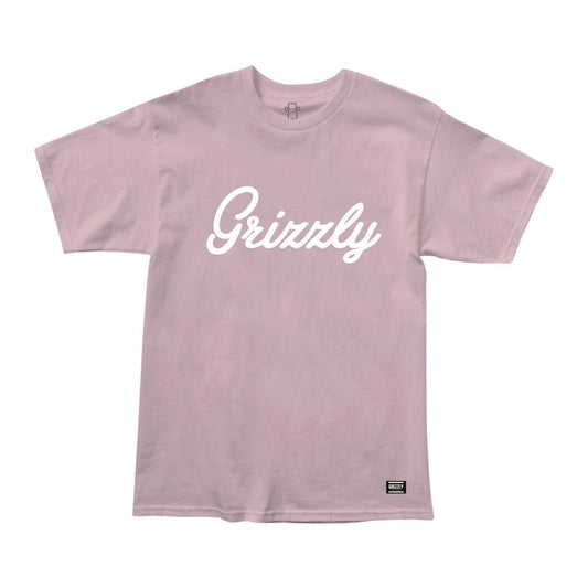 Camiseta Grizzly Script Logo Rose - Dreamin Shop BR