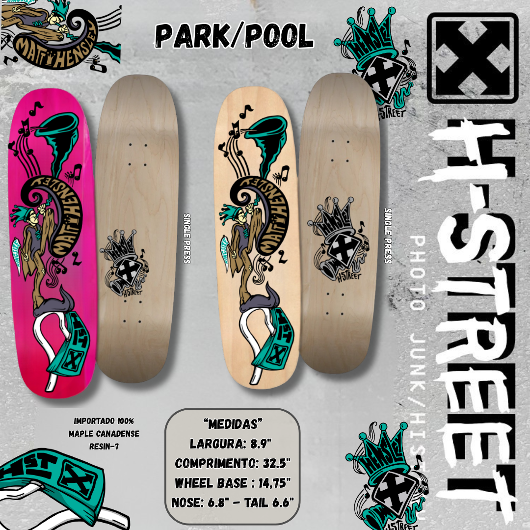 Shape Old School H-Street Hensley HORNBLOWER SPECIAL EDITION - WB14,75" 32.5 x 8.9"