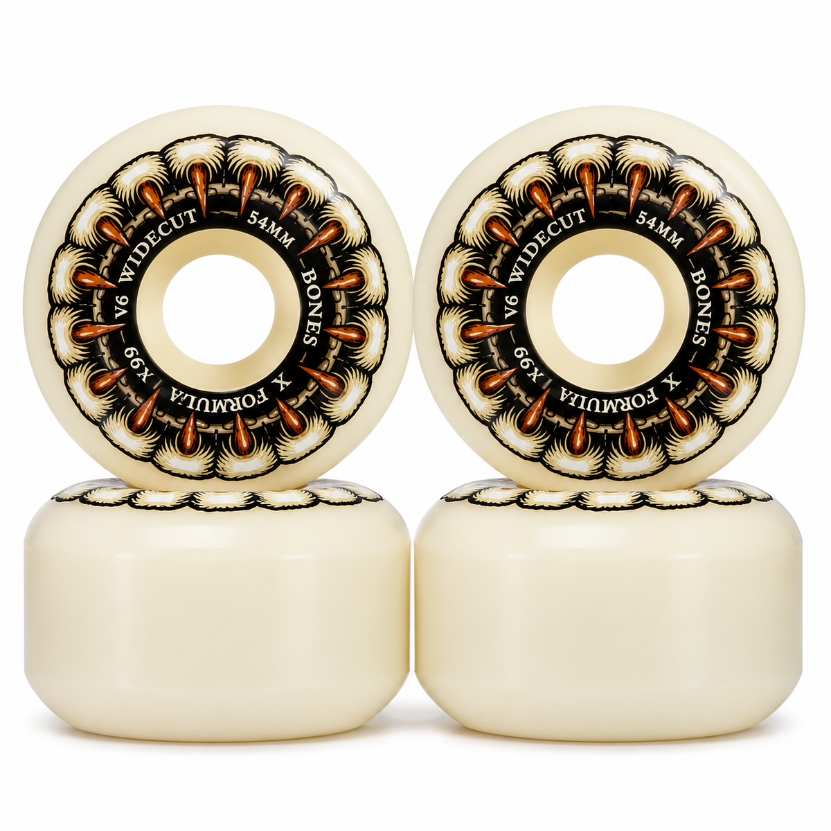 Roda Bones wheels X-Formula Grippin Wolf V6 Wide-cut X-formula 99A 54mm
