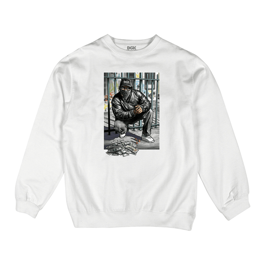 Moletom DGK importado Crewneck Fleece White/Branco