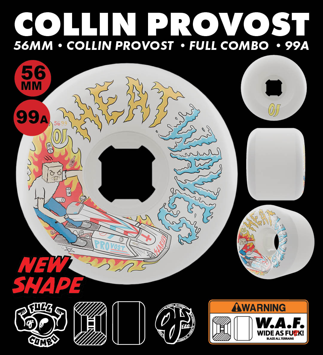 Roda OJ Collin Provost Elite Full Combo 56mm 99A