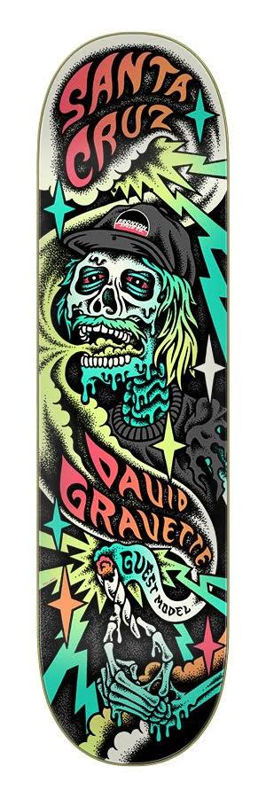 SHAPE IMPORTADO SANTA CRUZ MAPLE GRAVETTE GUEST PRO HIPPIE SKULL  8.5"