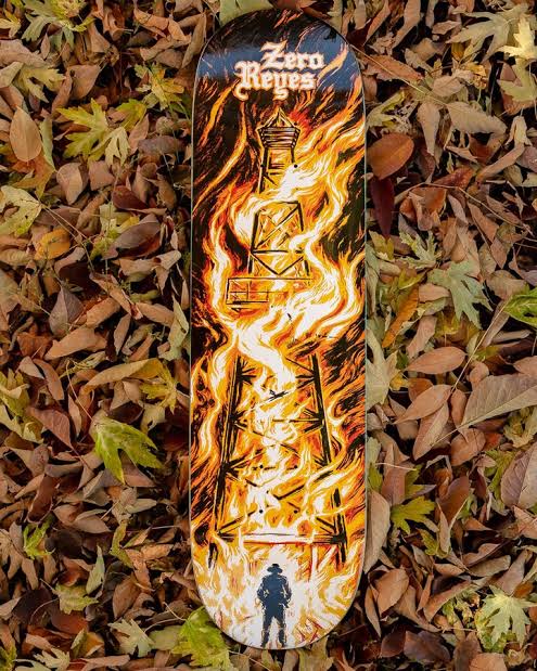 SHAPE MAPLE  Zero Skateboards Reyes – There Will Be Blood 8.37" ( detalhes em alto relevo )