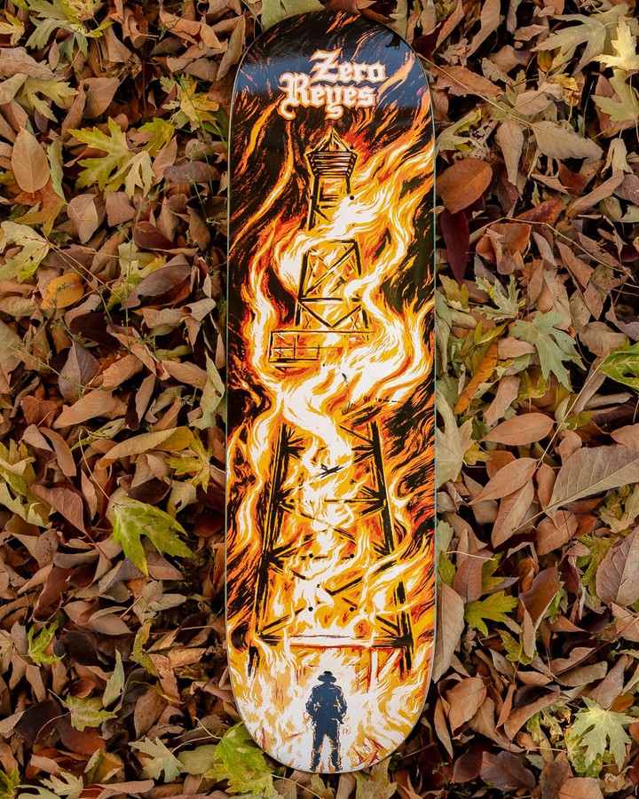 SHAPE MAPLE  Zero Skateboards Reyes – There Will Be Blood 8.37" ( detalhes em alto relevo )
