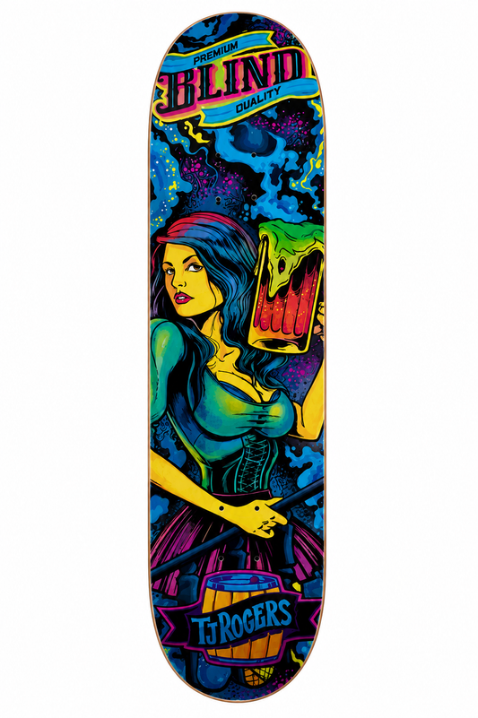 Shape Blind Skateboards TJ Rogers Blacklight Resin-7 8.0"