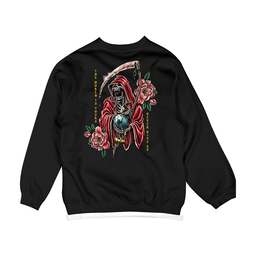Moletom DGK importado Muerte Crewneck Fleece Preto - M