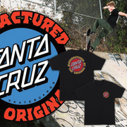 Camiseta Santa Cruz skate SPEED MFG DOT SS - Preto/Black