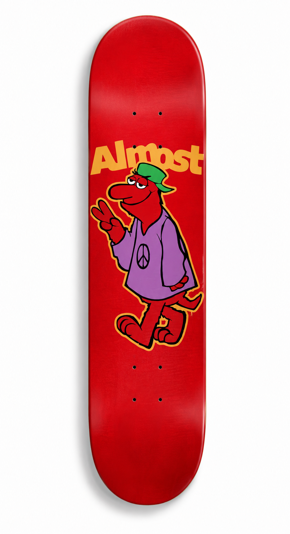 Shape Maple Almost Skateboard Peace Red Resin-7 8.0"