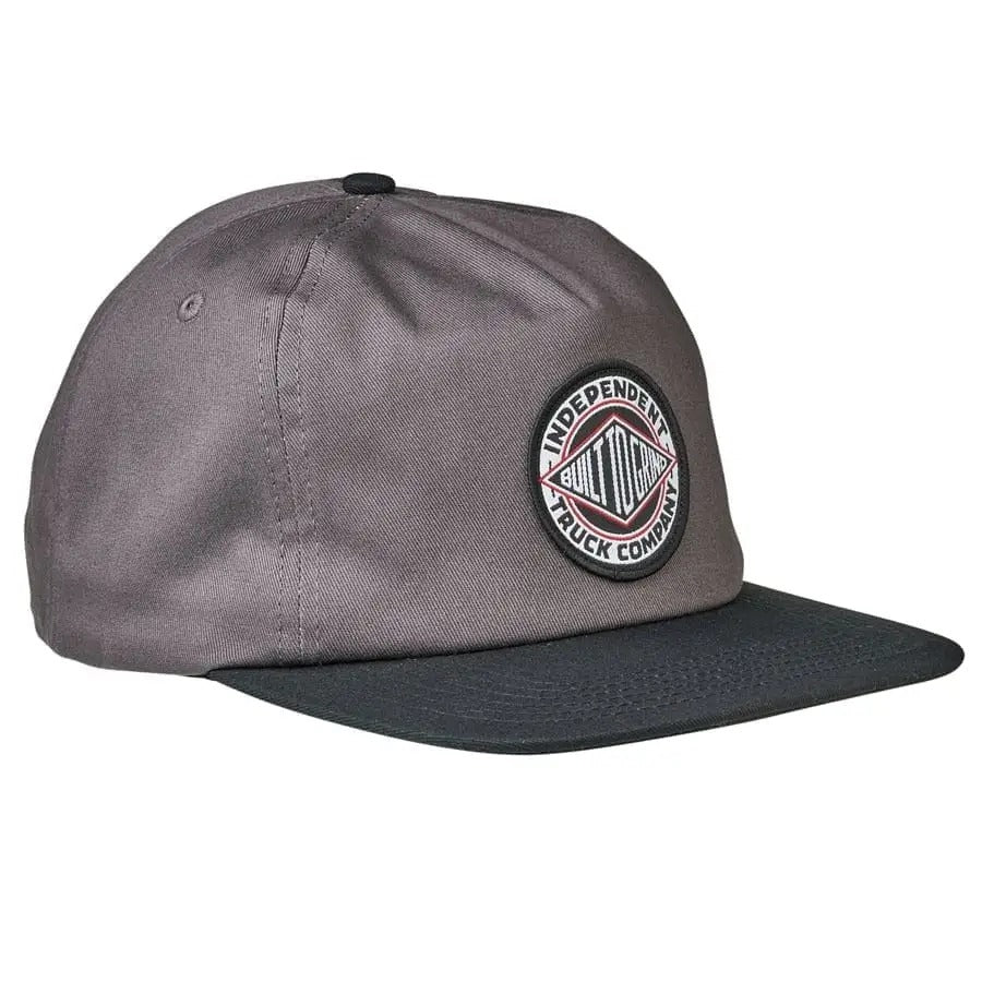 Boné Independent Trucks Snapback BTG Summit cinza/preto