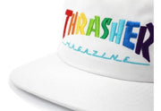 Boné Thrasher Snapback - Rainbow White