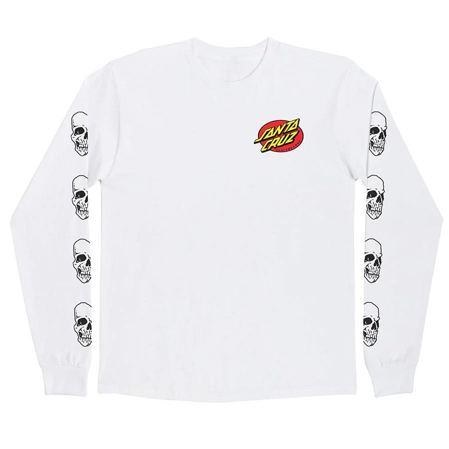 Camiseta Santa Cruz Manga Longa Street Creep Hand White