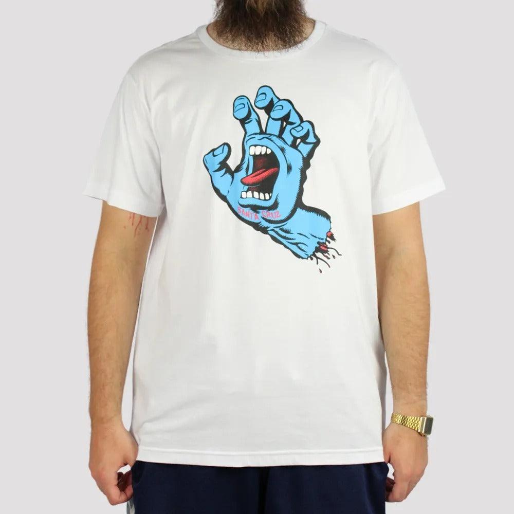 Camiseta Santa Cruz Screaming Hand Front White