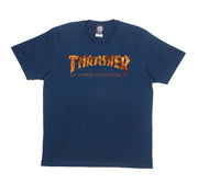 Camiseta Thrasher Magazine Skategoat inferno Azul Marinho