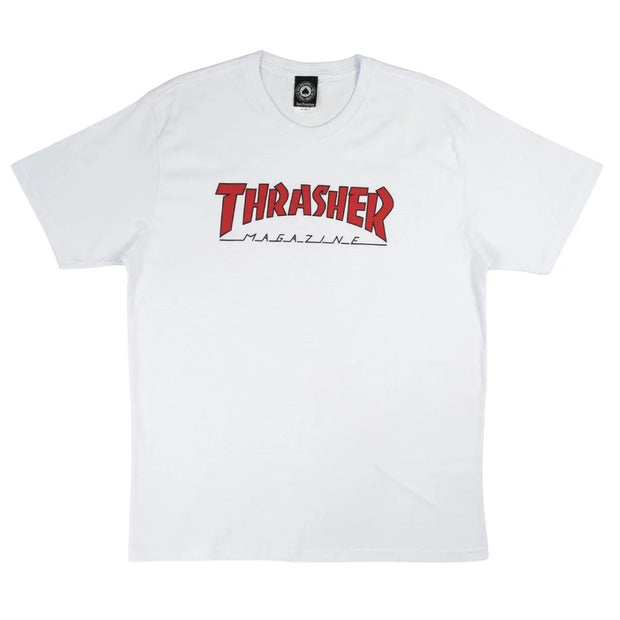 Camiseta Thrasher magazine Outlined white