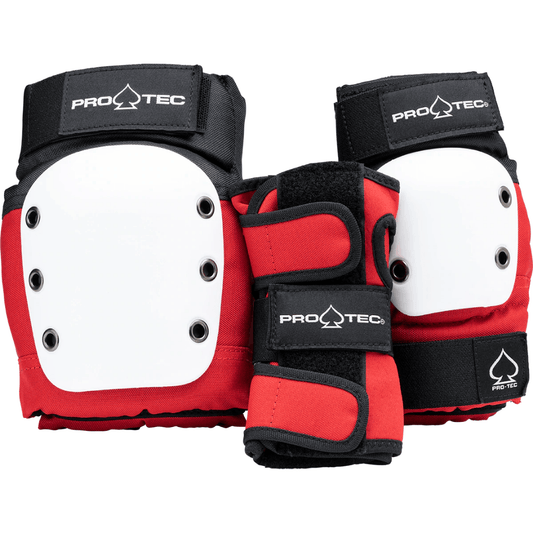 Kit Proteção PROTEC JR. Street Gear 3-Pack - Red White Black (infantil)