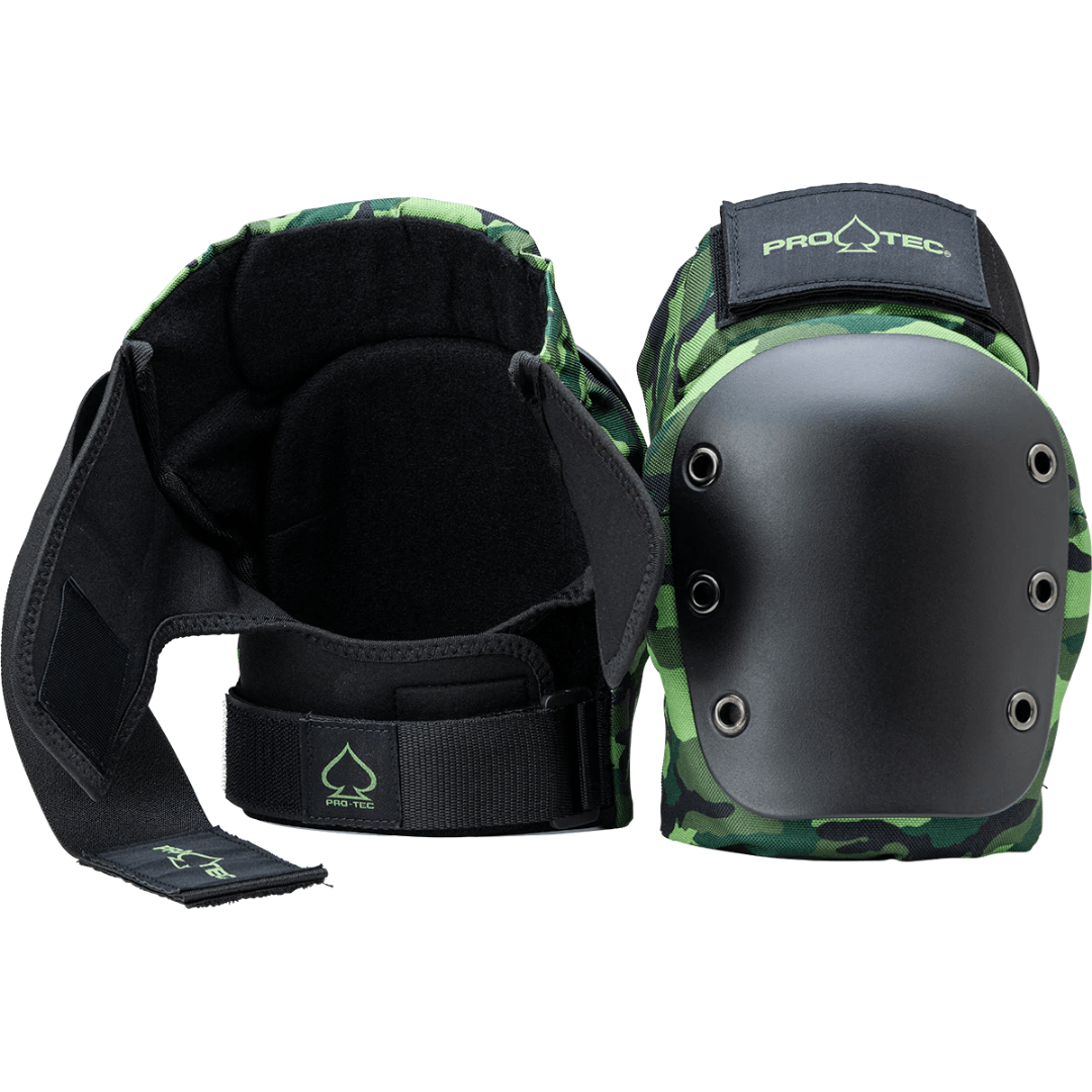 Kit Proteção PROTEC Street Knee /Elbow Pad Set  Street -  Open Black Camo