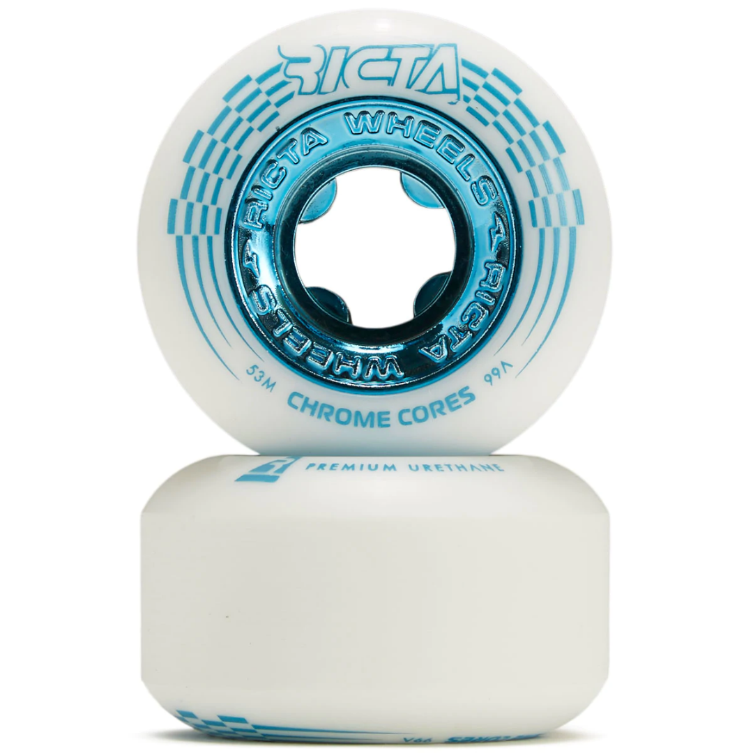 Roda Ricta wheels Chrome Core white Teal 99a 53mm