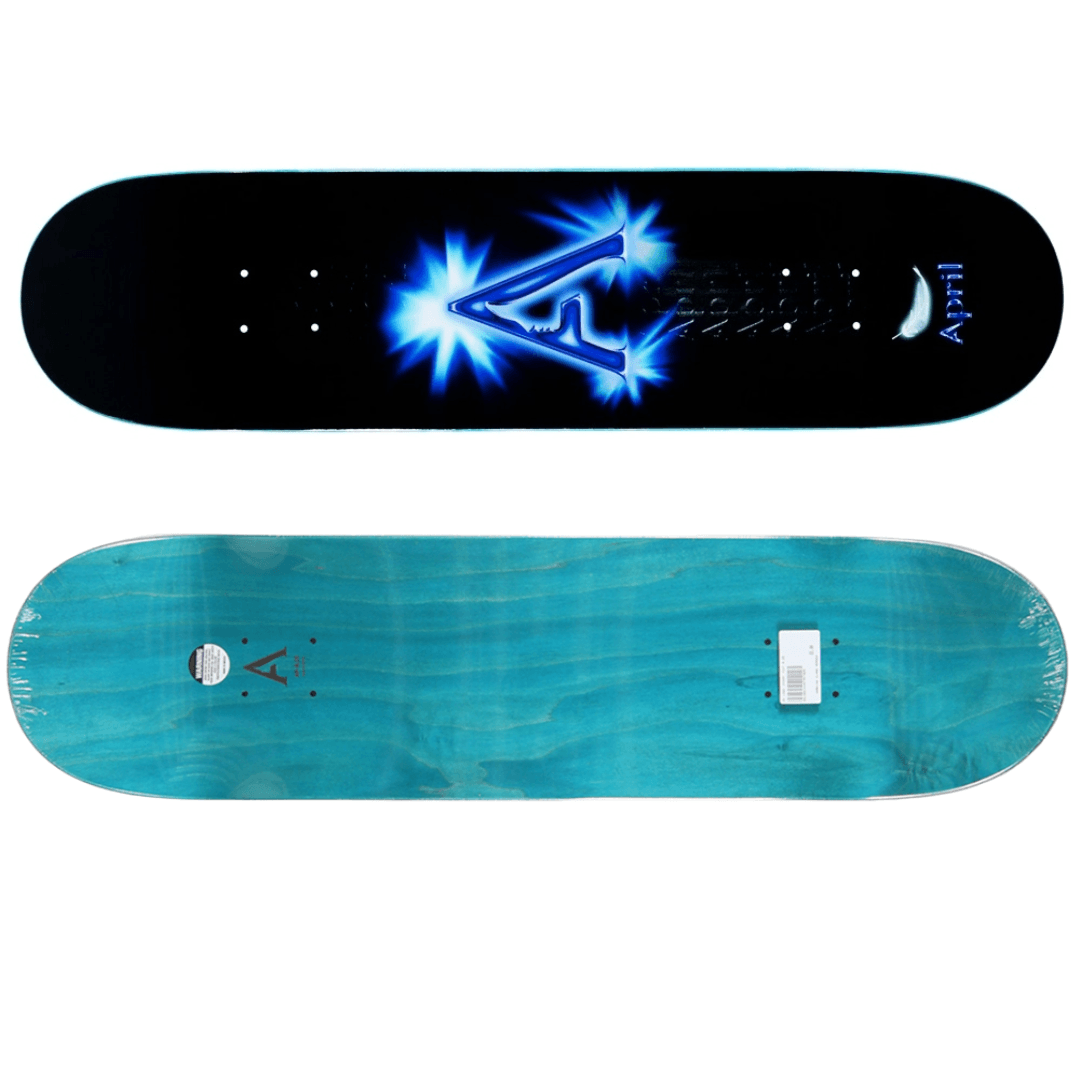 Shape Maple  Shape April Skateboard Logo A Blue Black