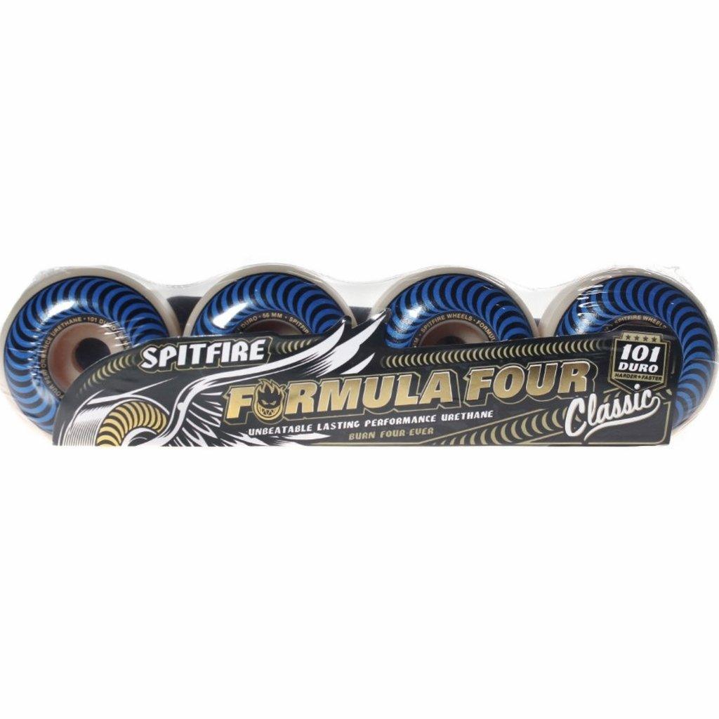 Roda Spitfire F4 Classic Wheels Blue 101DU 56mm