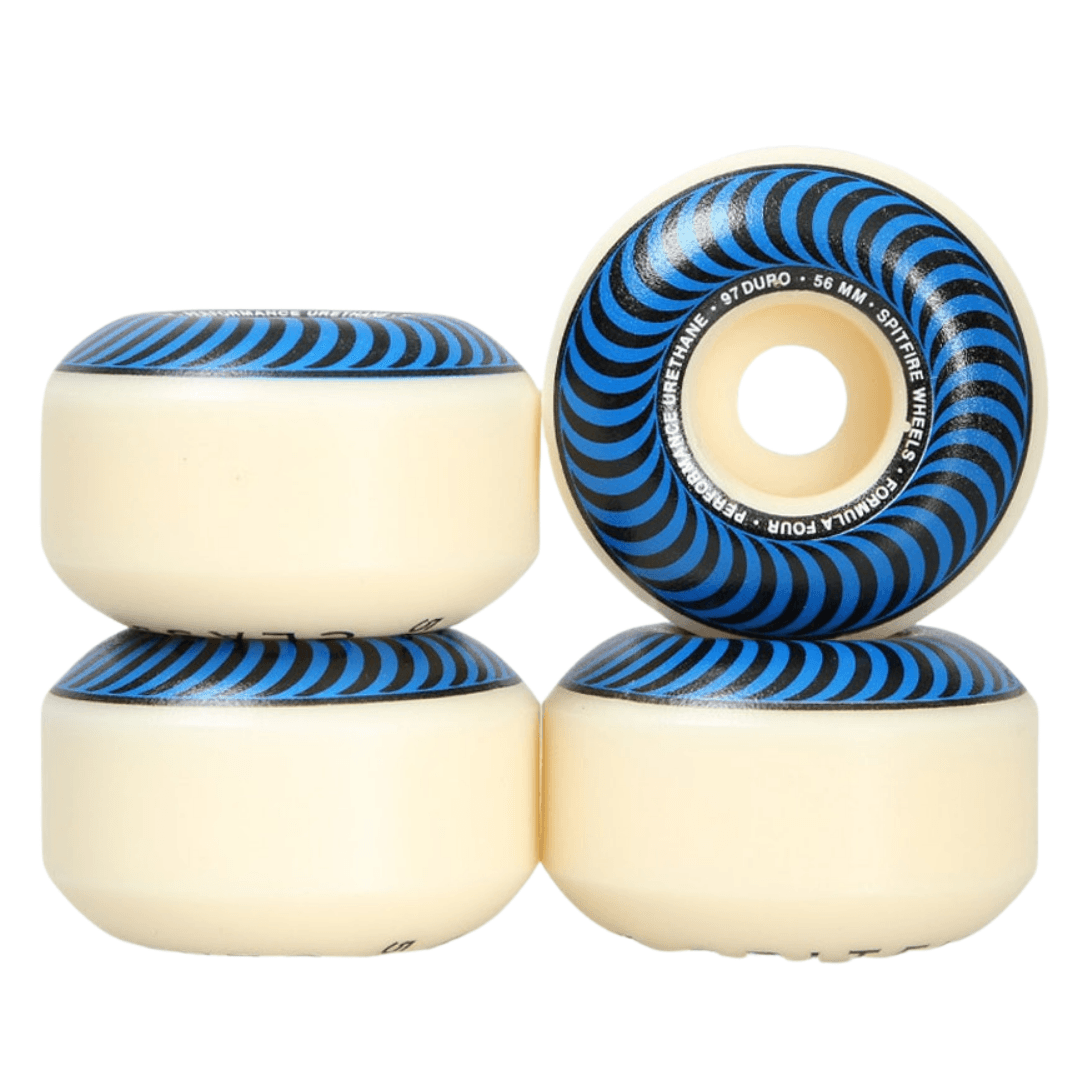 Roda Spitfire F4 Classic Wheels Blue 101DU 56mm