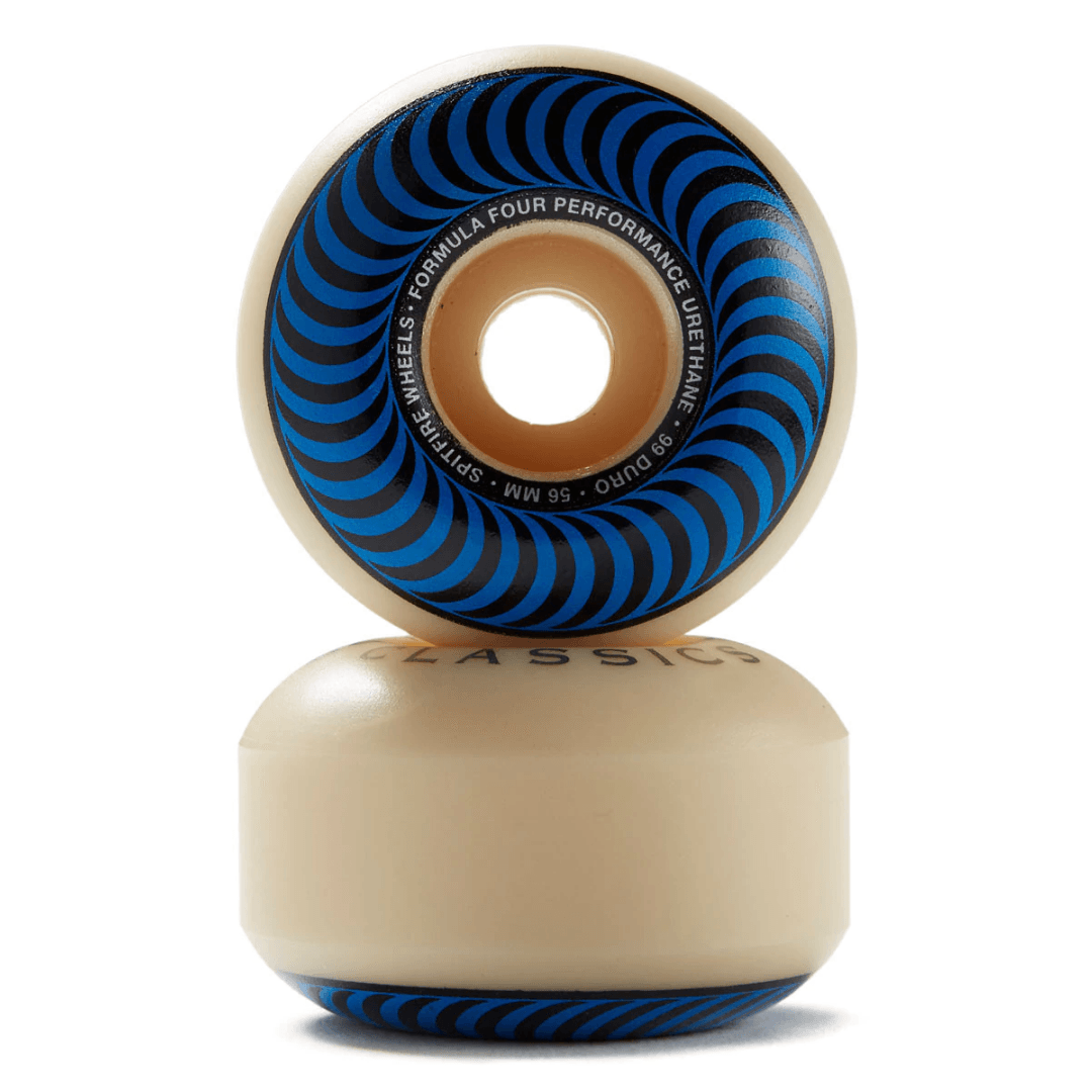 Roda Spitfire F4 Classic Wheels Blue 101DU 56mm